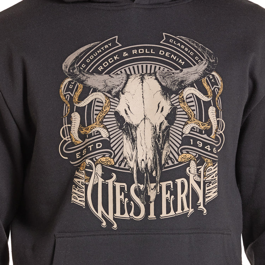 Rock & Roll Denim Unisex Graphic Hoodie
