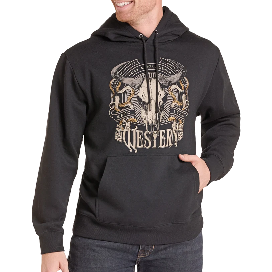 Rock & Roll Denim Unisex Graphic Hoodie