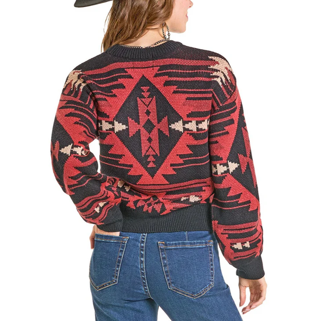 Rock & Roll Denim Women's Aztec Knit Sweater