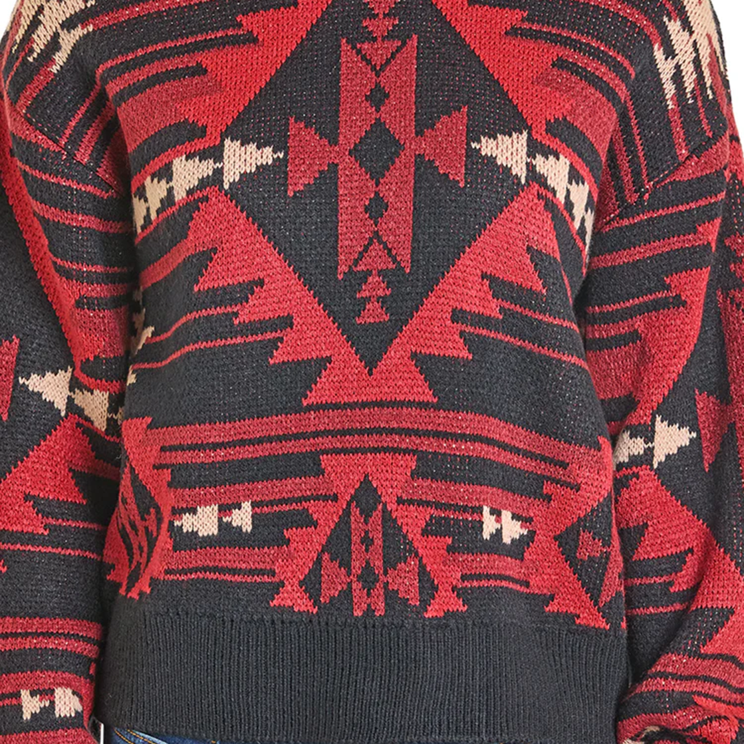 Rock & Roll Denim Women's Aztec Knit Sweater