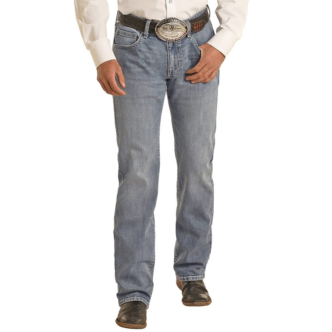 Rock & Roll Denim Men's Vintage 46' Stackable Bootcut Jeans