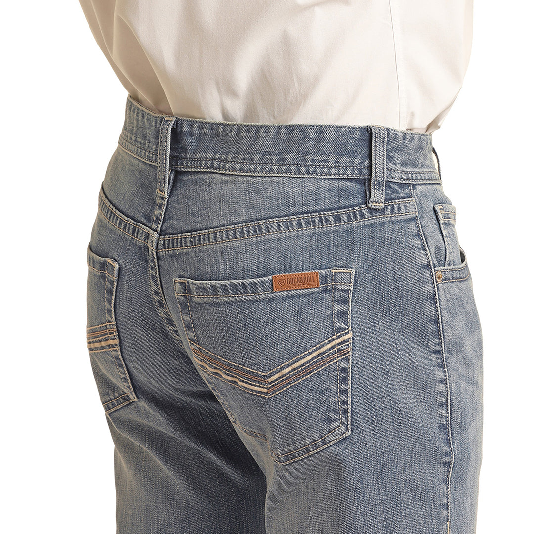Rock & Roll Denim Men's Vintage 46' Stackable Bootcut Jeans