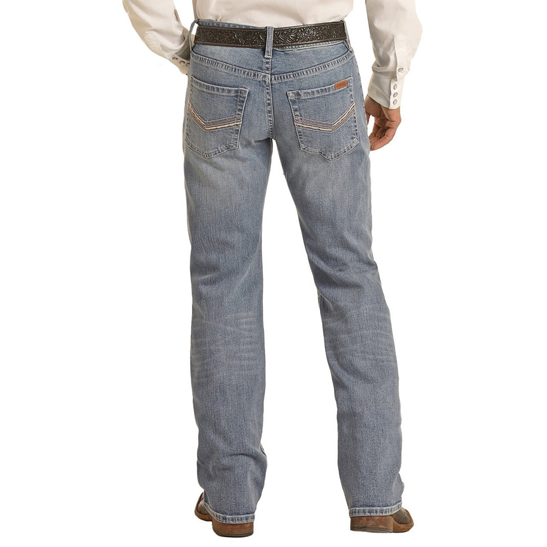 Rock & Roll Denim Men's Vintage 46' Stackable Bootcut Jeans