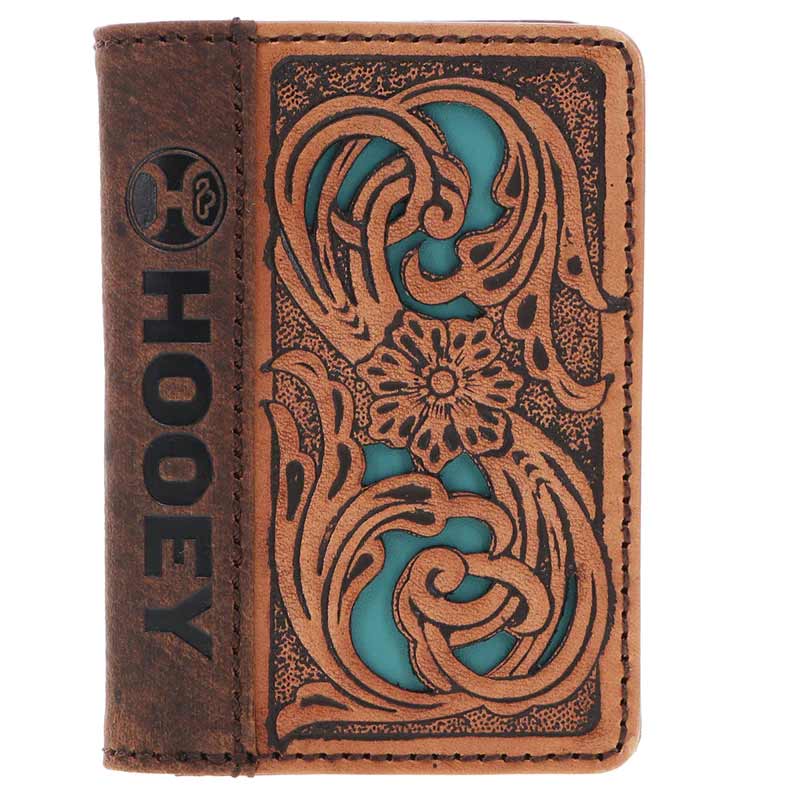 Hooey Men's Cash Turquoise Inlay Bifold Money Clip