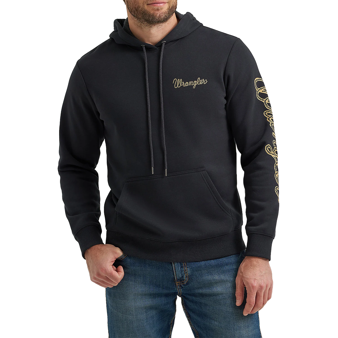 Wrangler Men's Rope Logo Hoodie