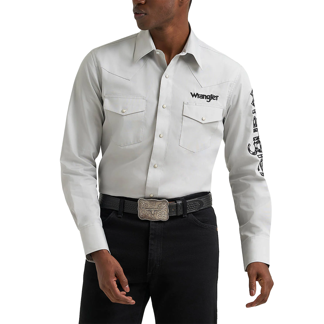 Chemise à manches longues boutonnée à motif écossais Wrangler Rétro Premium pour homme
