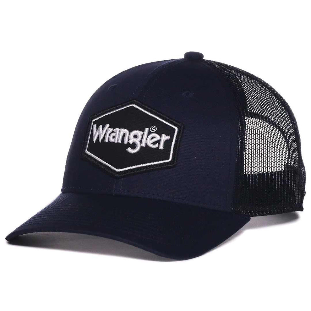 Wrangler Men's Hexagon Logo Patch Snap Back Cap