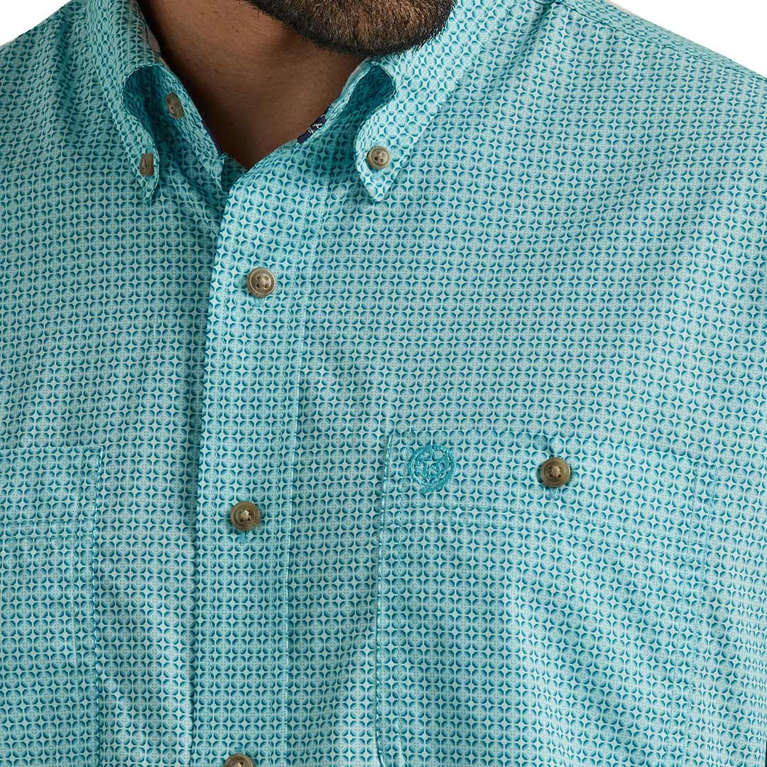 Wrangler Men's George Strait Geometric Print Button-Down Shirt