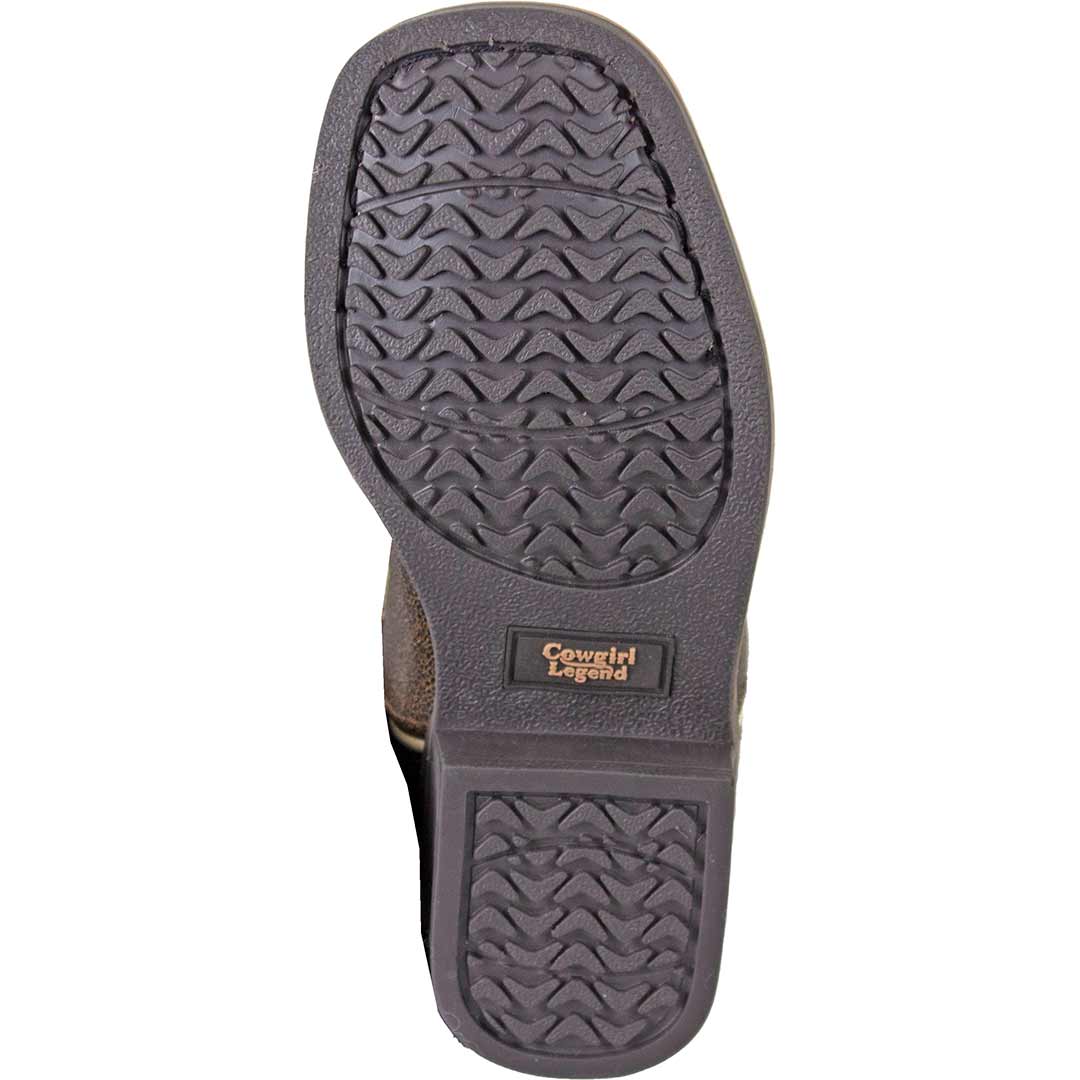 Cowgirl Legend Girls' Paisley Stitched Cowgirl Boots