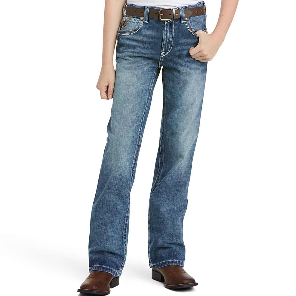 Ariat Boys' B4 Relaxed Coltrane Bootcut Jeans