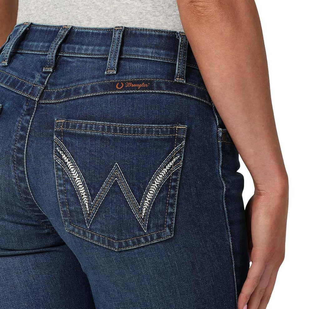 Wrangler Women's Ultimate Riding Q-Baby Mid Rise Bootcut Jeans