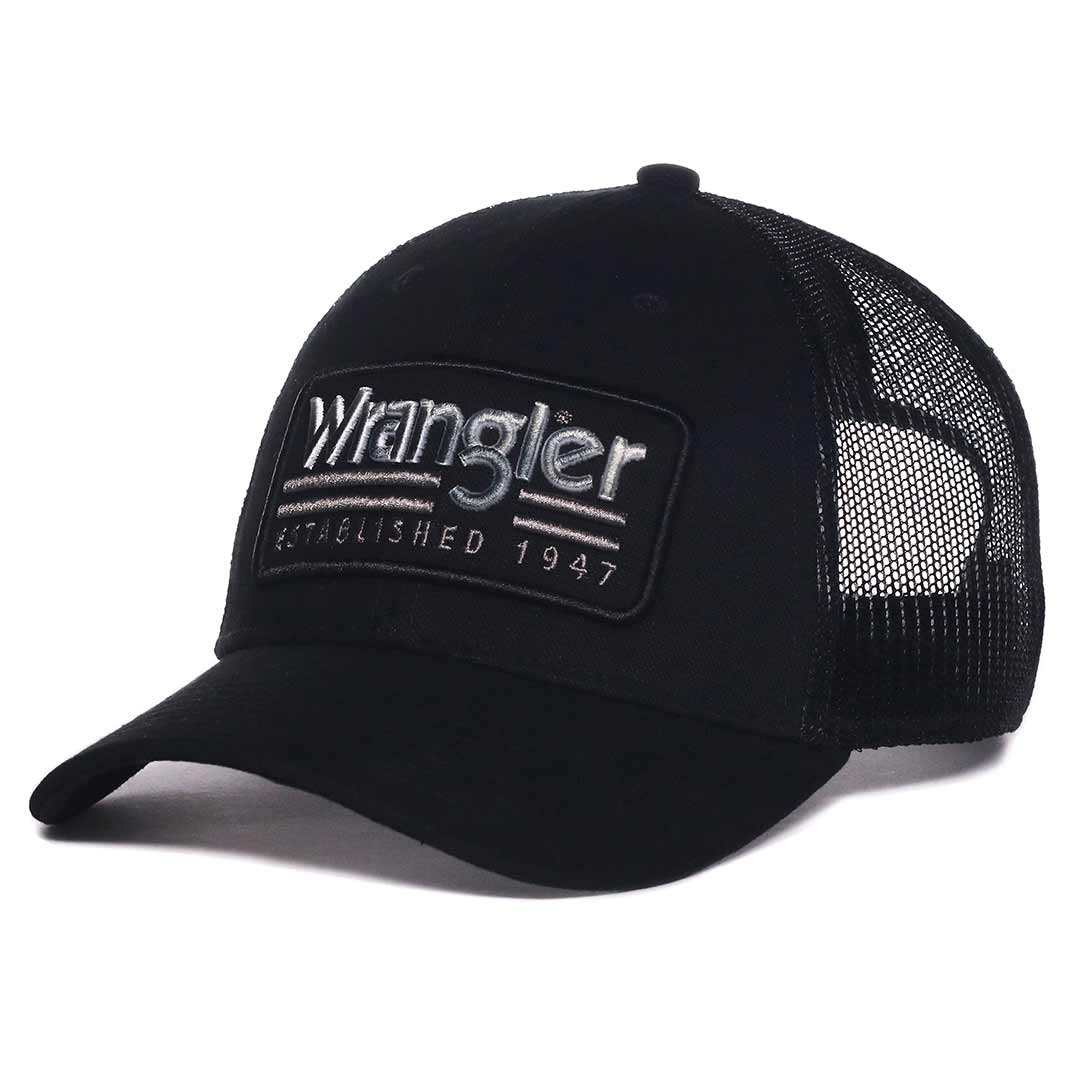 Wrangler Men's Embroidered Logo Patch Snap Back Cap