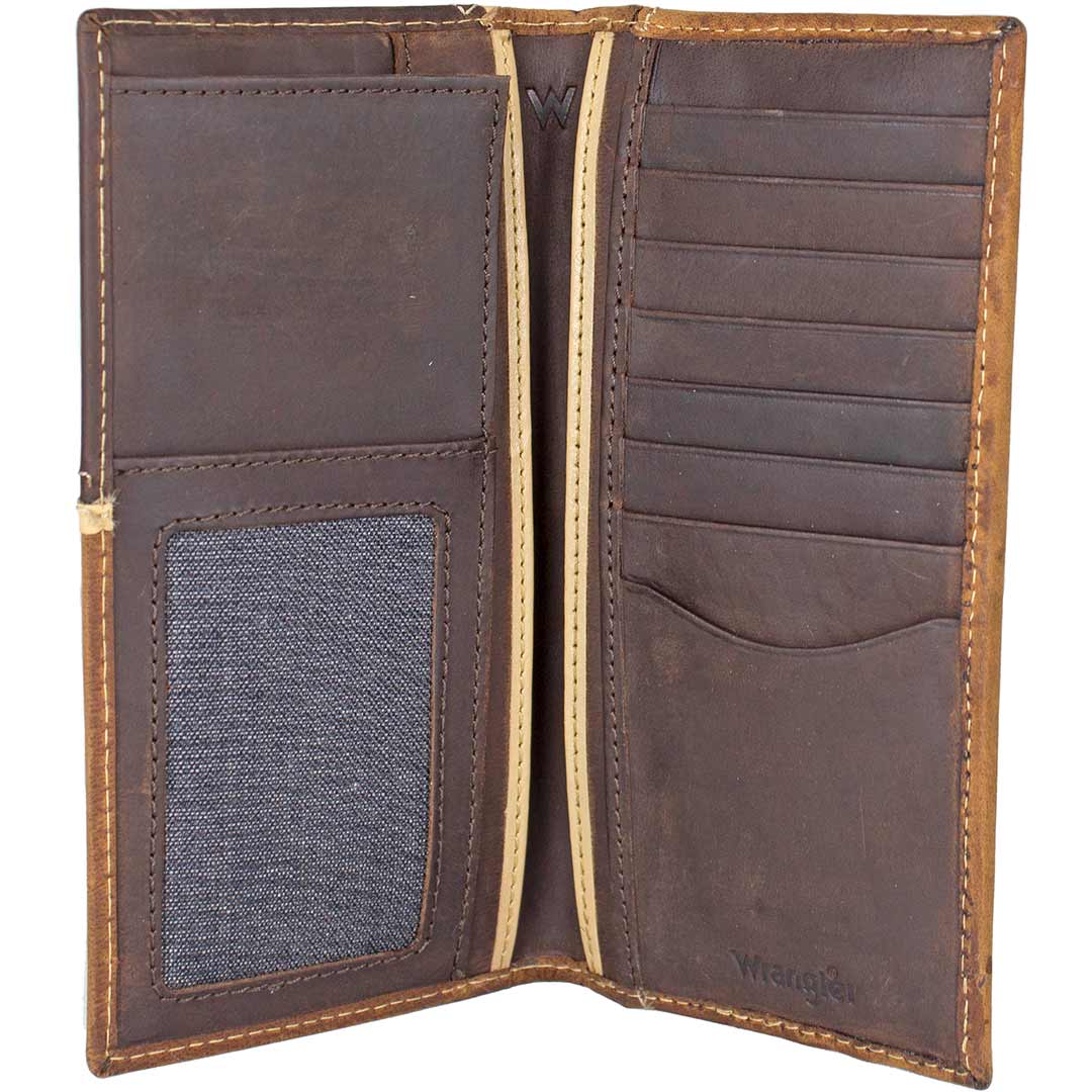 Wrangler Men's Corner Bootstitch Boot Wallet