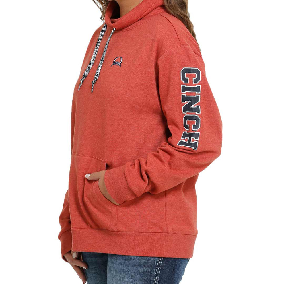 Cinch Women's French Terry Pullover Sweater
