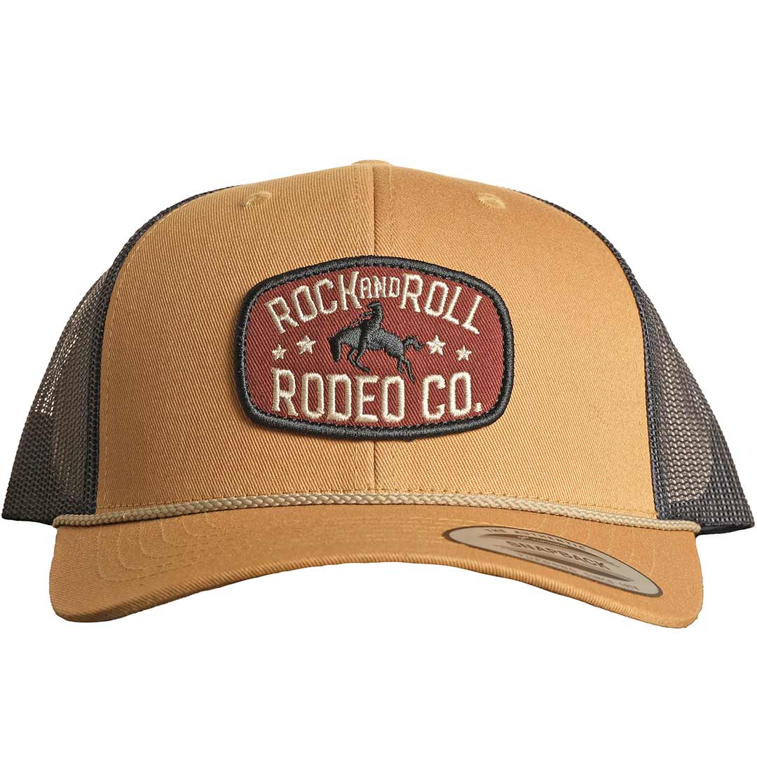 Rock & Roll Cowboy Men's R&R Rodeo Co. Curved Trucker Cap