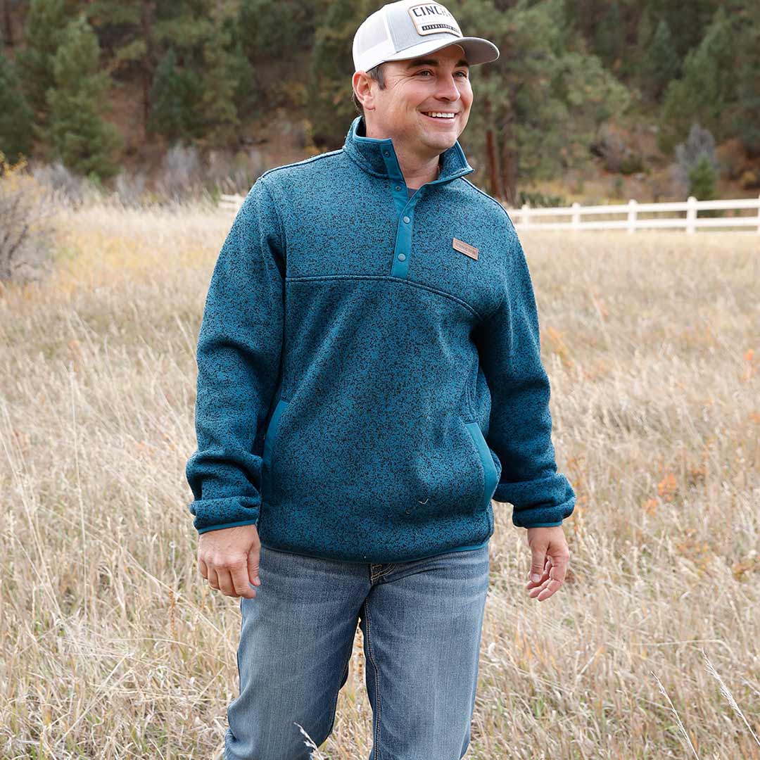 Cinch Men's 1/4 Snap Pullover Sweater