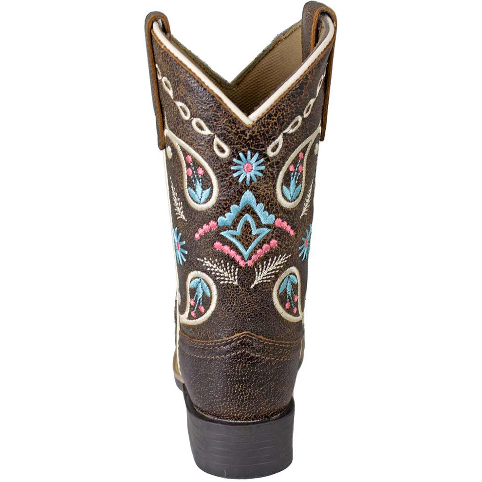 Cowgirl Legend Girls' Paisley Stitched Cowgirl Boots