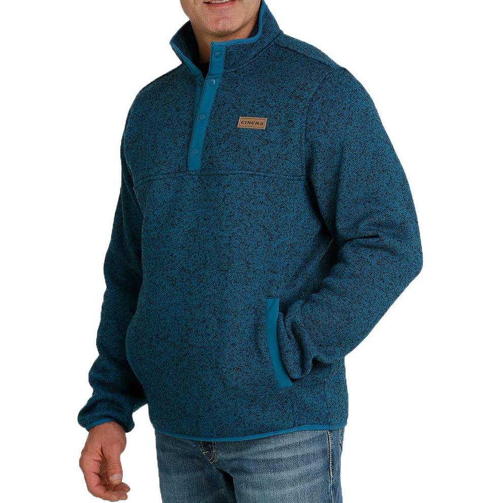 Cinch Men's 1/4 Snap Pullover Sweater
