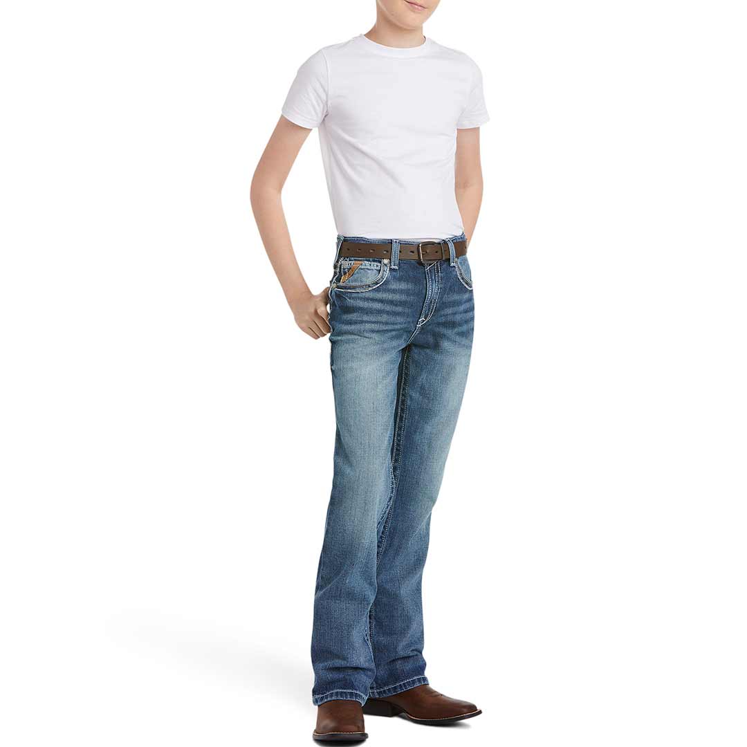 Ariat Boys' B4 Relaxed Coltrane Bootcut Jeans