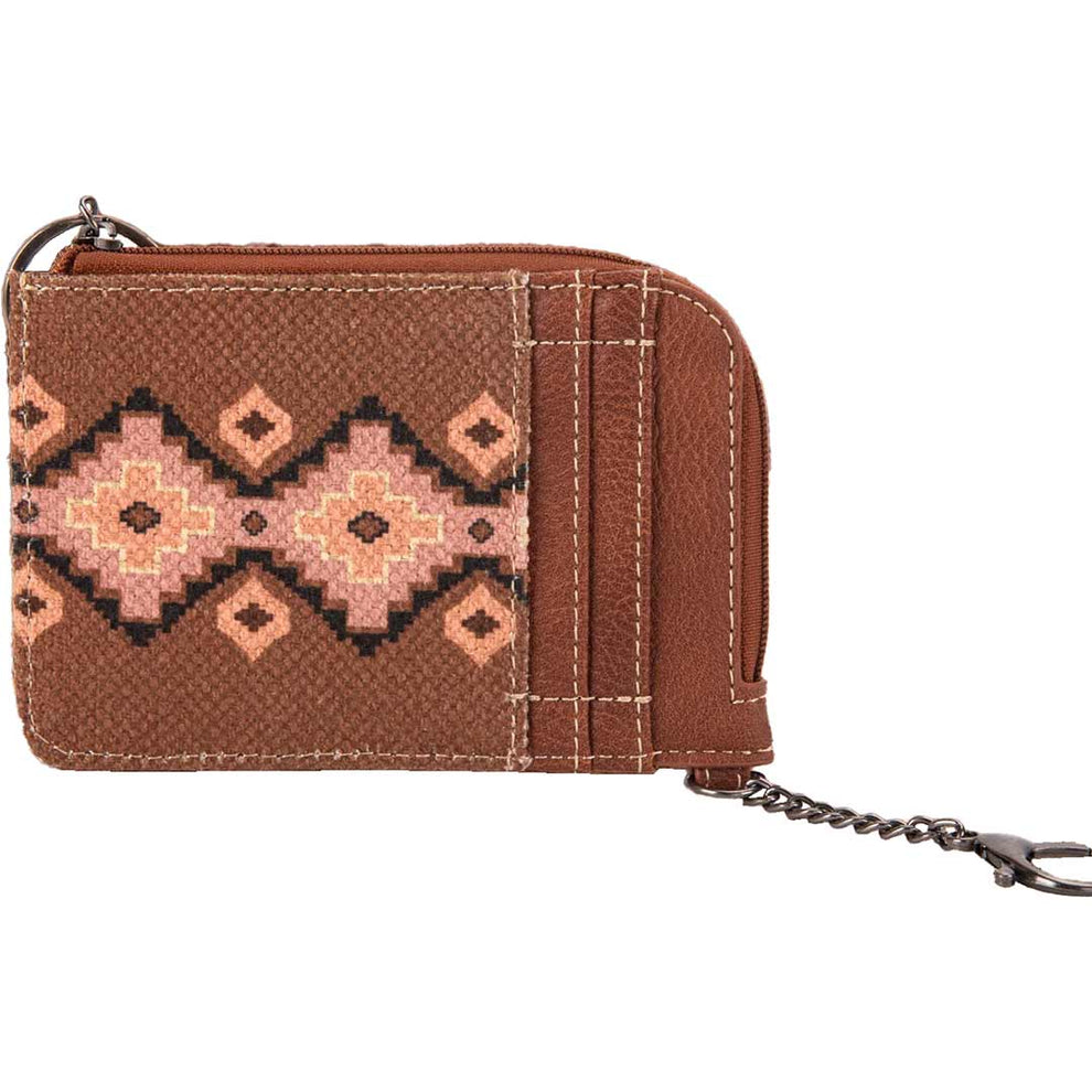 Wrangler Southwestern Art Print Mini Zip Card Case