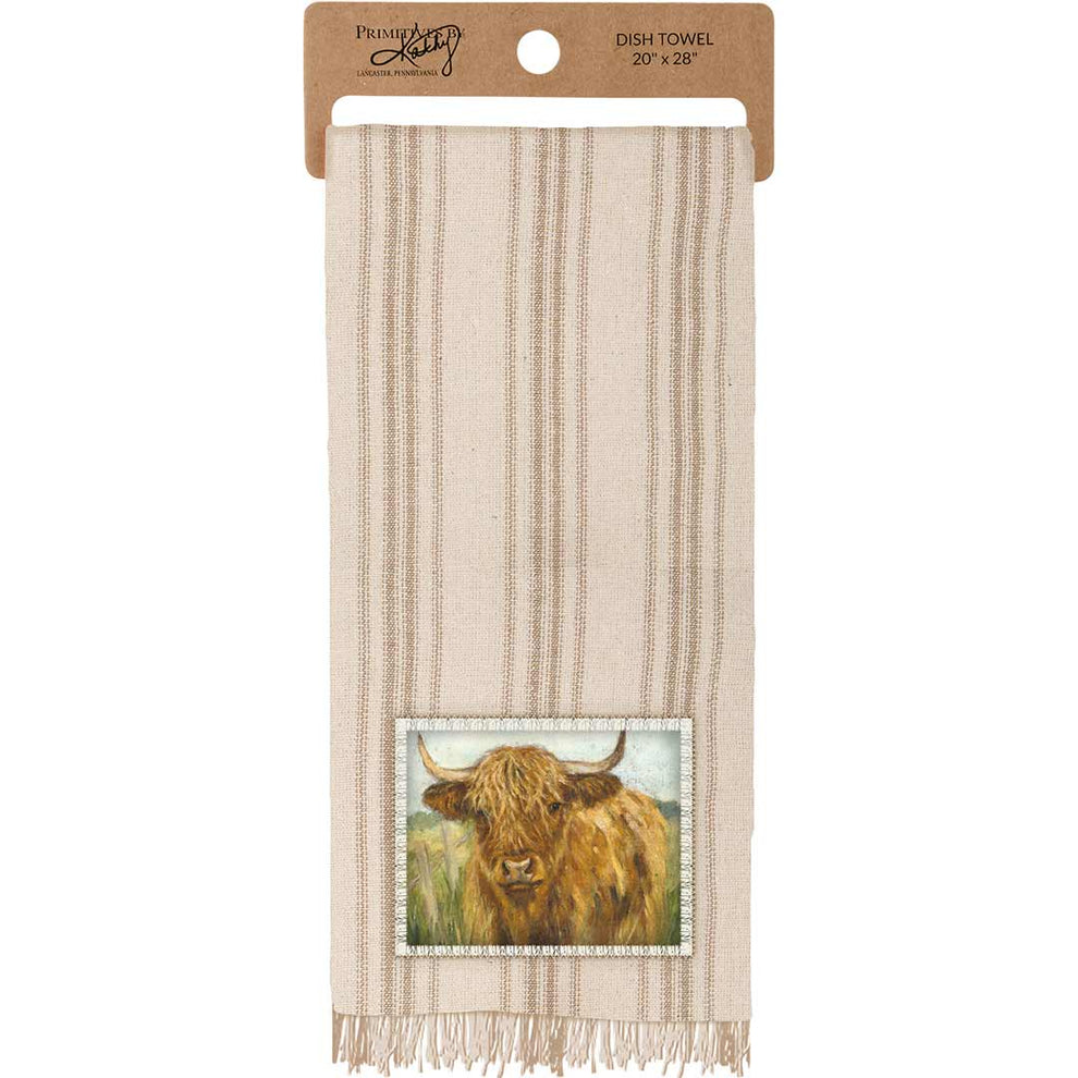 Primitives By Kathy Highland Cow Kitchen Towel