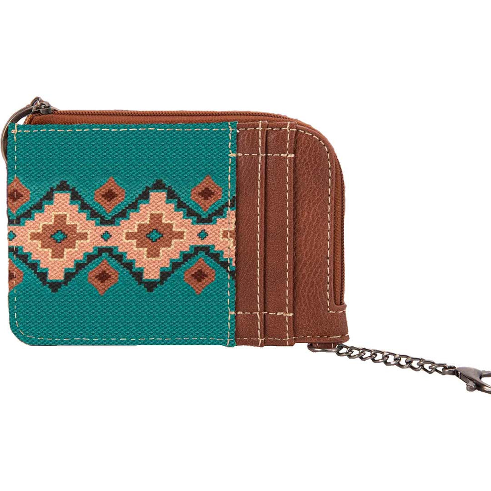 Wrangler Southwestern Art Print Mini Zip Card Case