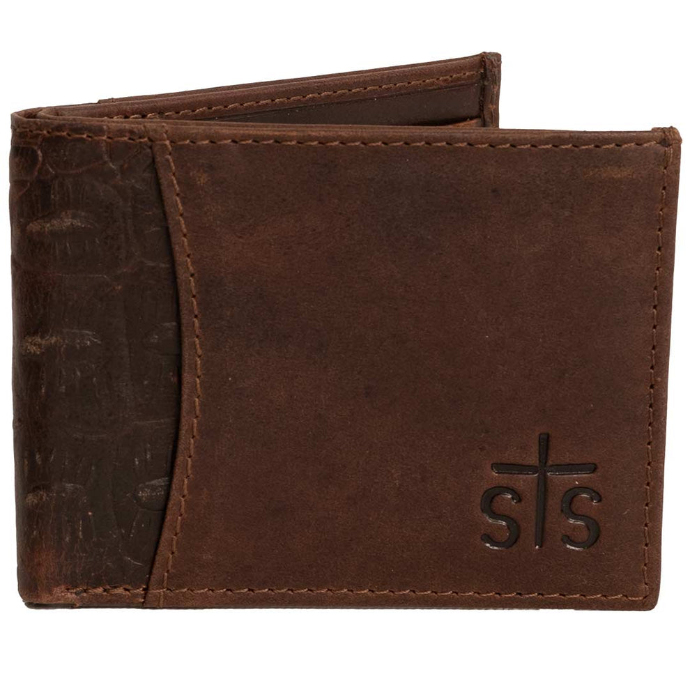 STS Ranchwear Men's Catalina Croc Bifold II Wallet