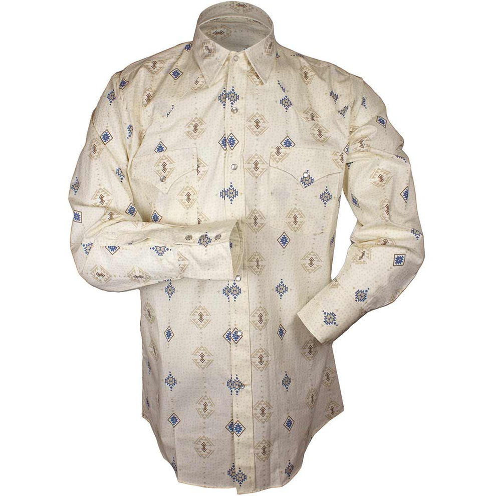 Ely Cattleman Men's Aztec Print Snap Shirt