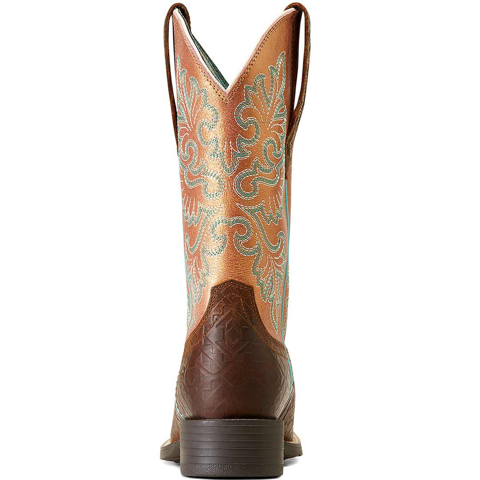 Ariat Women's Round Up Wide Square Toe StretchFit Cowgirl Boots