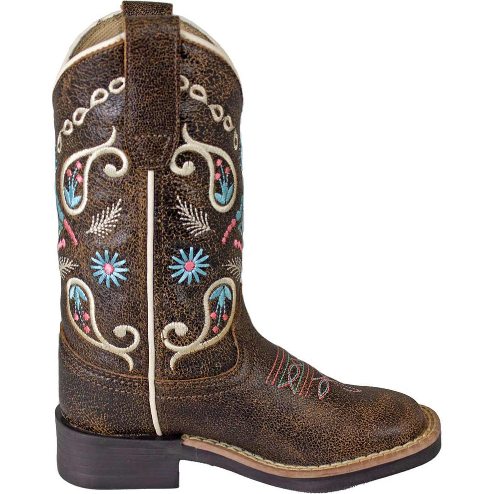 Cowgirl Legend Girls' Paisley Stitched Cowgirl Boots