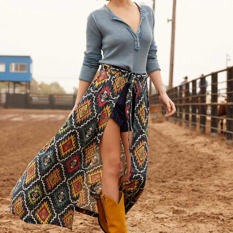 Double D Ranch Women's Pecos Blanket Wrap Skort
