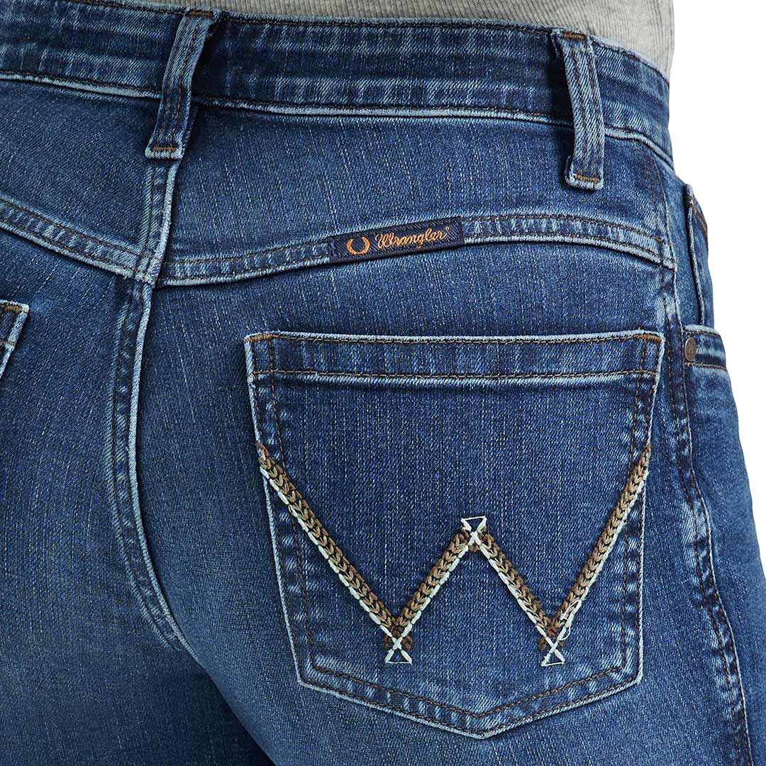 Wrangler Women's Ultimate Riding Mid Rise Willow Trouser Jeans