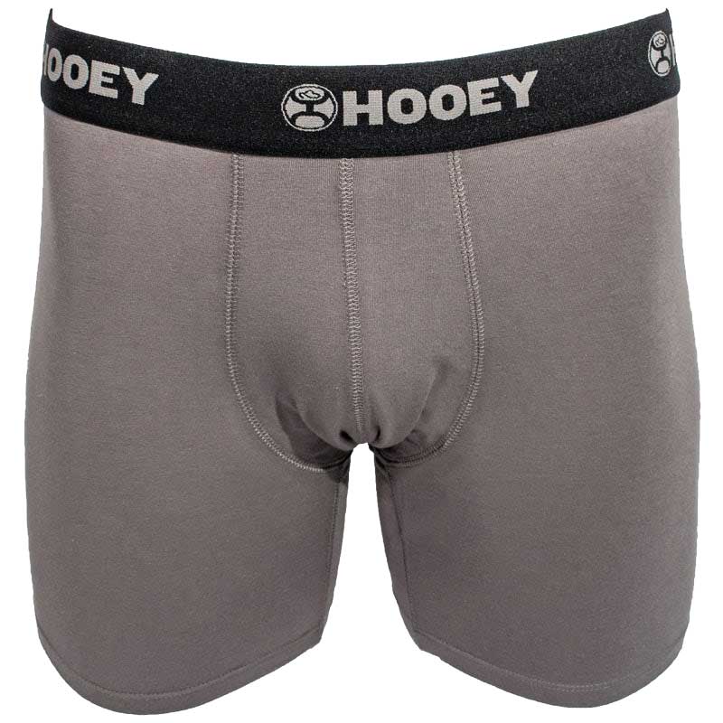 Hooey Men's Boxer Briefs Burgundy & Grey 2 Pack