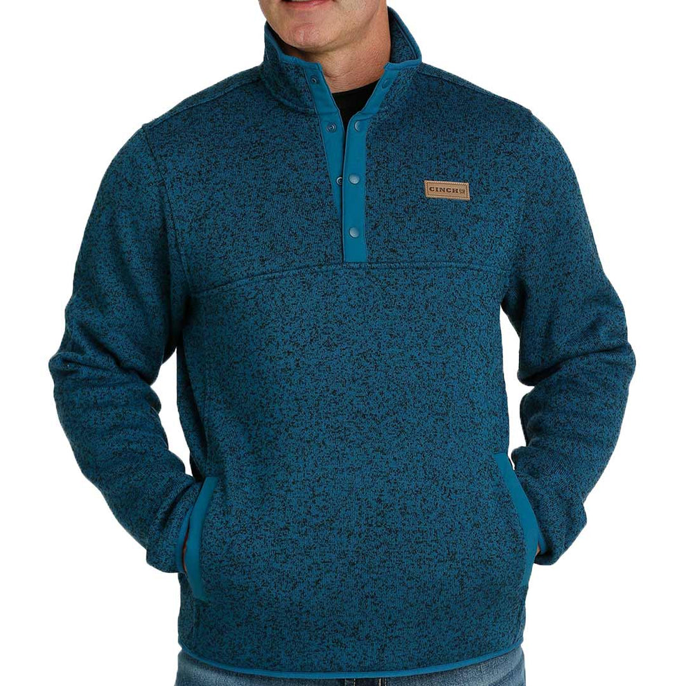 Cinch Men's 1/4 Snap Pullover Sweater