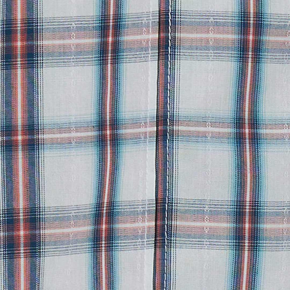Wrangler Boys' Match Dad Plaid Snap Shirt
