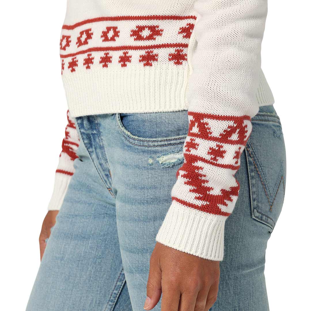 Wrangler Women's Steer Head Pullover Sweater