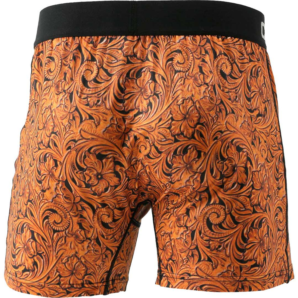 Cinch Men's Tooled Leather Print Loose Boxer Briefs