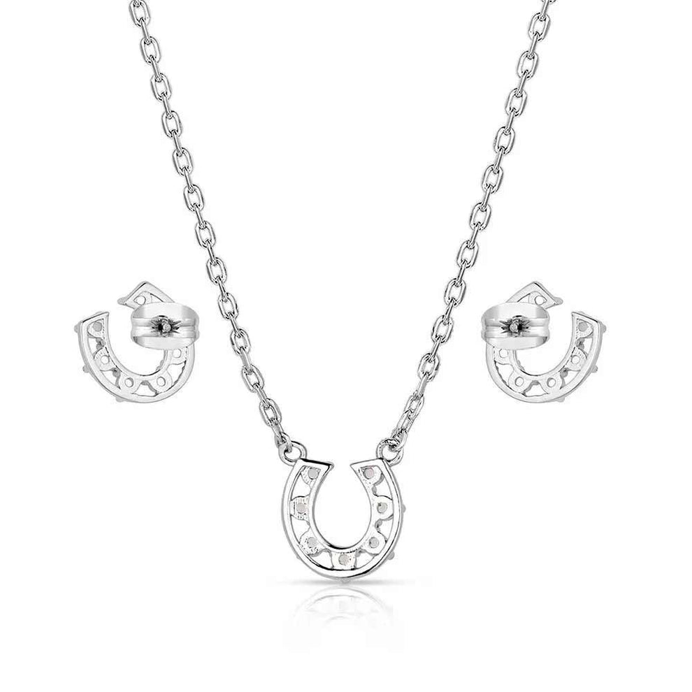Montana Silversmiths Delicate Glamour Horseshoe Jewelry Set