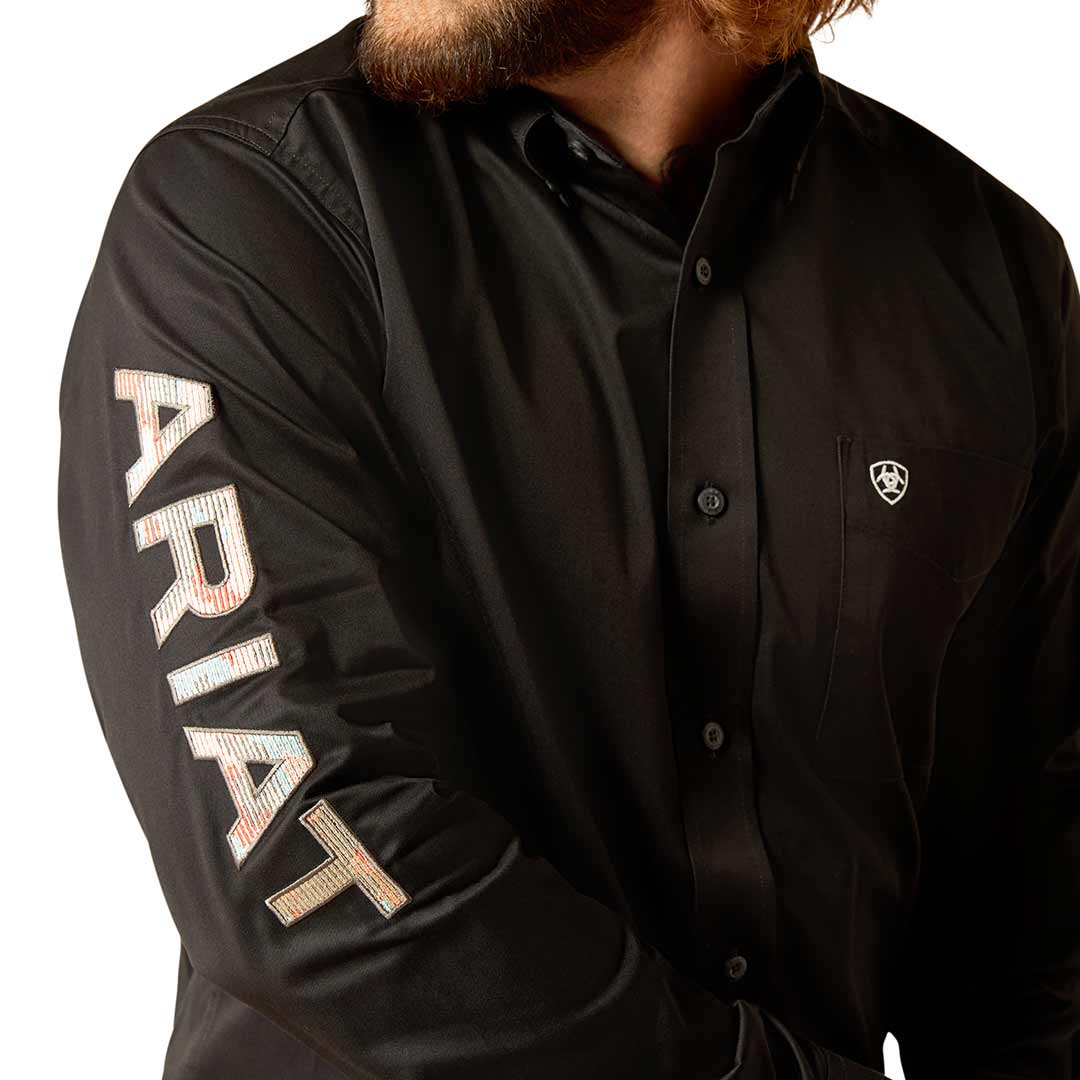 Ariat Men's Team Logo Solid Twill Button-Down Shirt