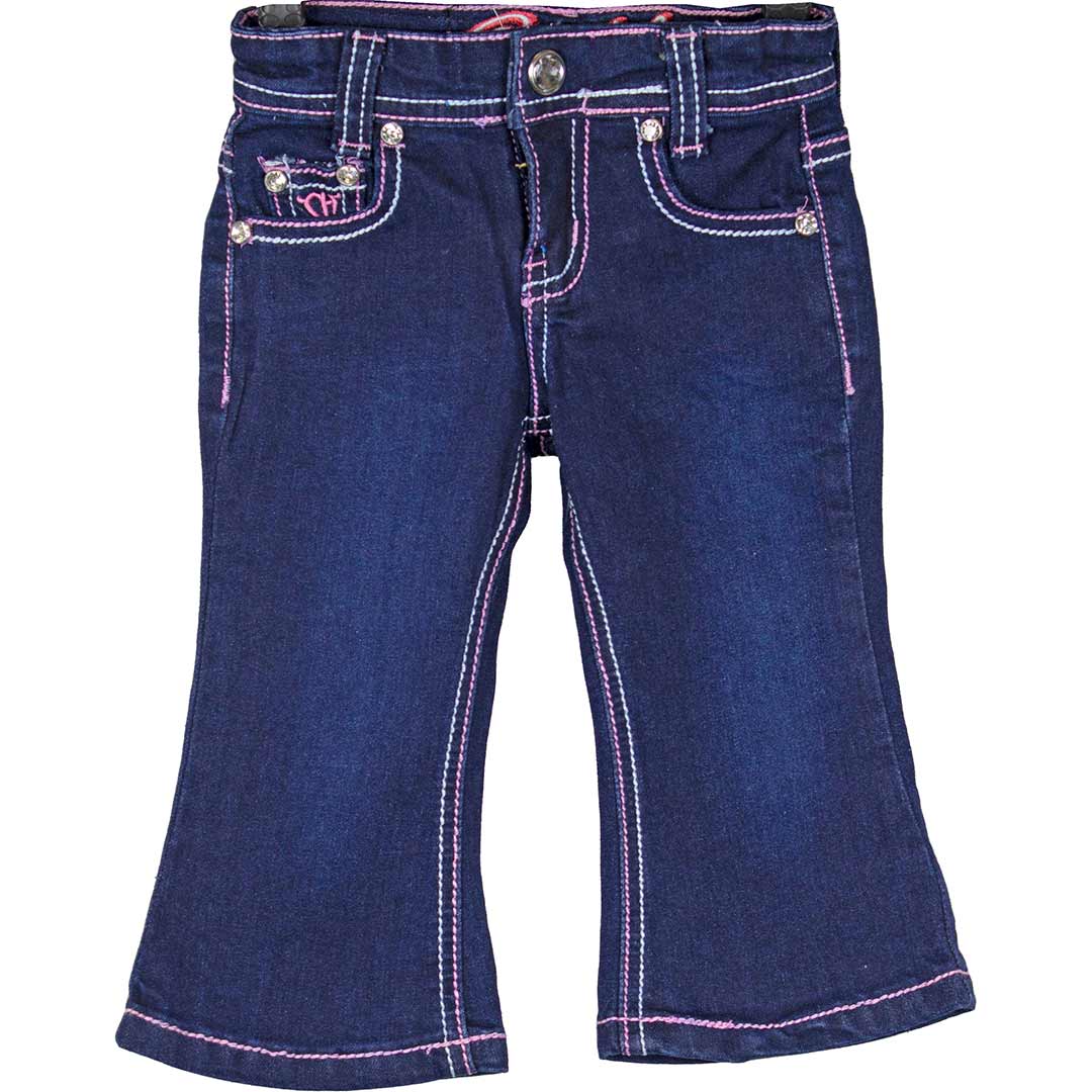 Cowgirl Hardware Toddler Girls' Horseshoe Bootcut Jeans