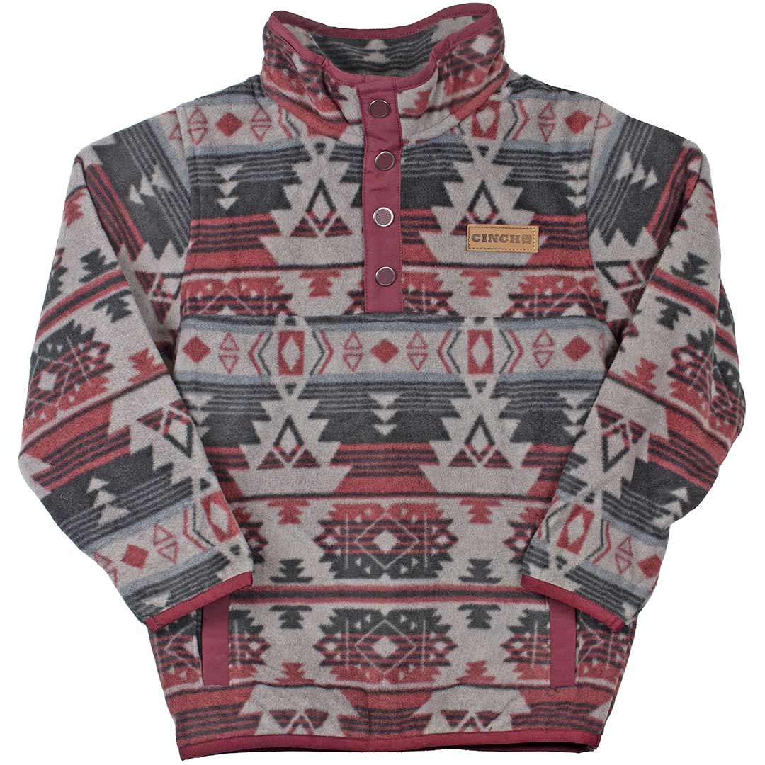 Cinch Boys' Aztec Print Fleece Pullover Sweater Lammle's Lammle's