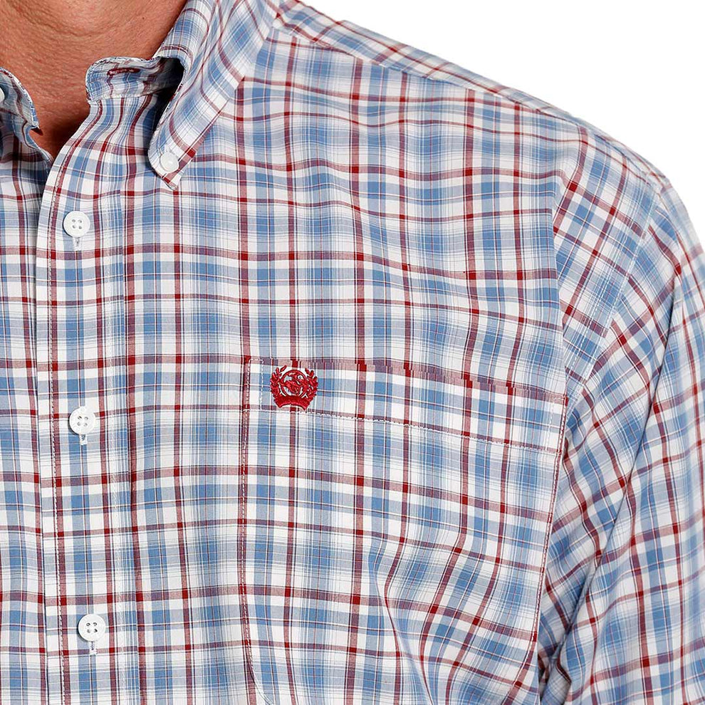 Cinch Men's Classic Check Print Button-Down Shirt