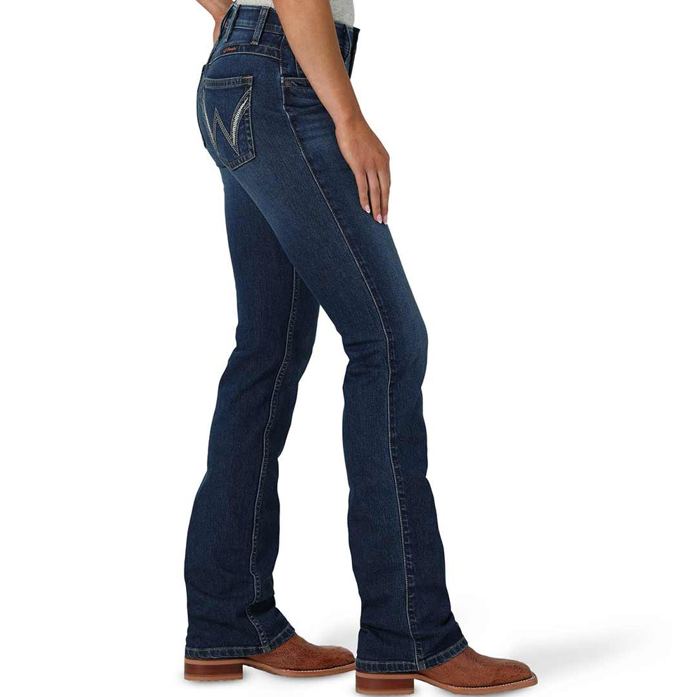 Wrangler Women's Ultimate Riding Q-Baby Mid Rise Bootcut Jeans