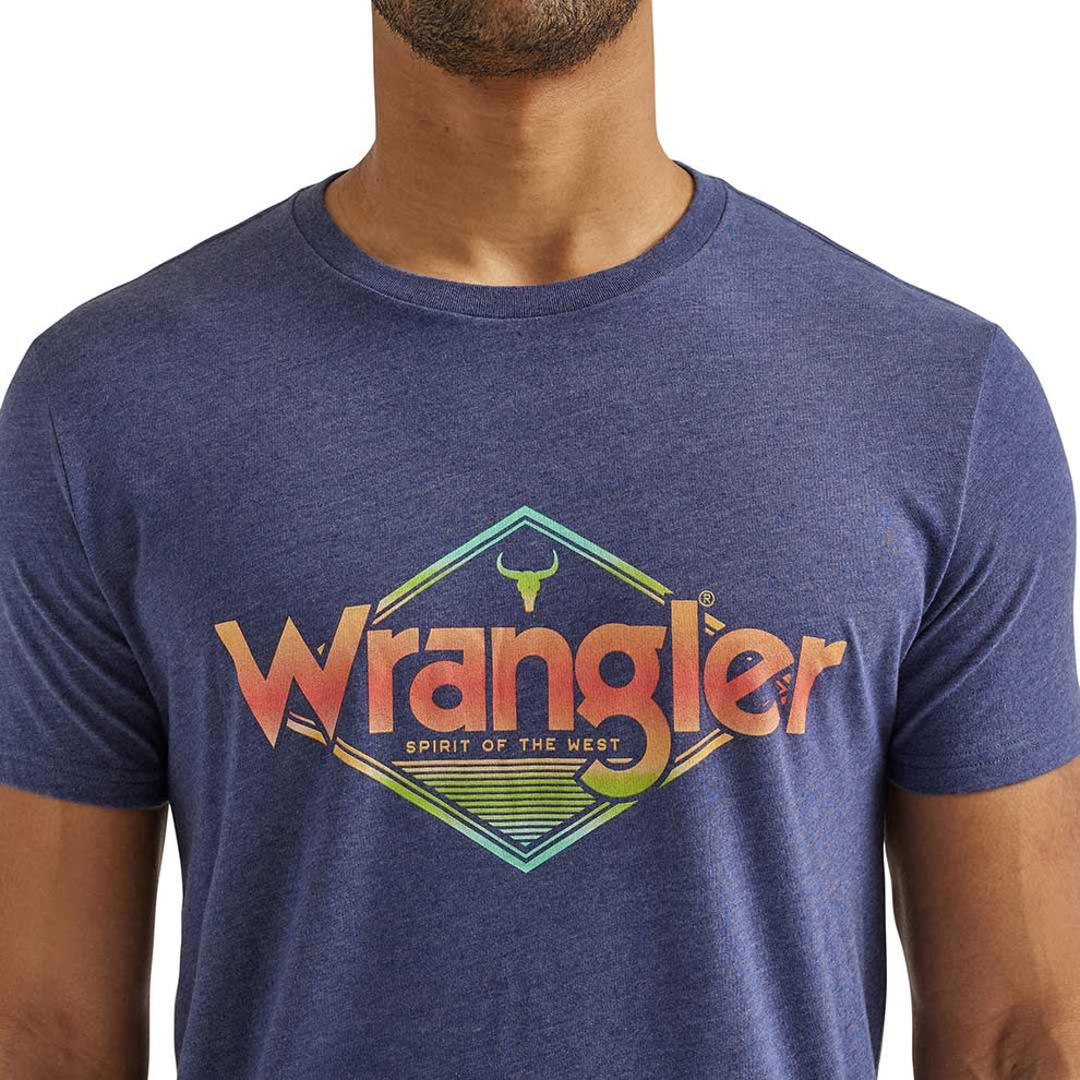 Wrangler Men's Authentic Western Diamond Graphic T-Shirt