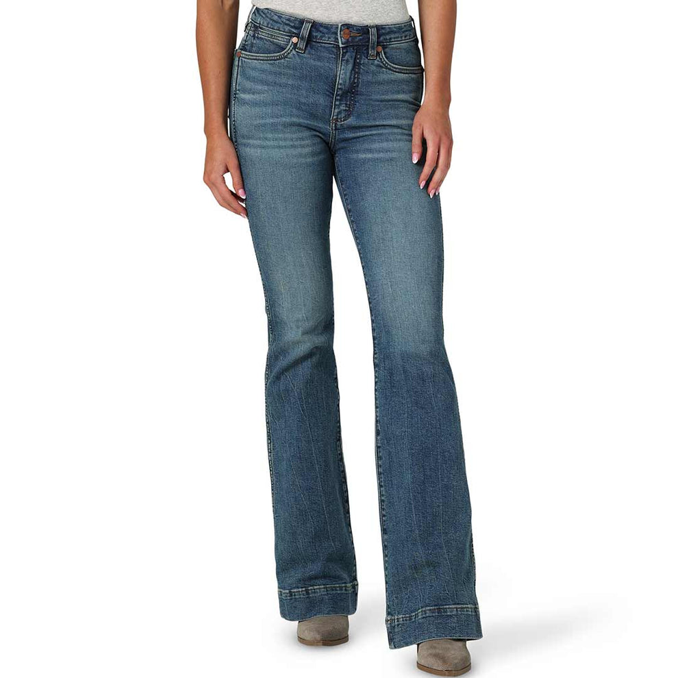 Wrangler Women's Retro Premium High Rise Trouser Jeans