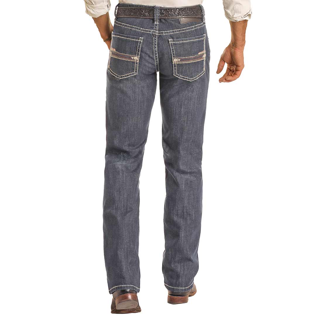 Rock & Roll Denim Men's Slim Fit Stretch Straight Leg Jeans