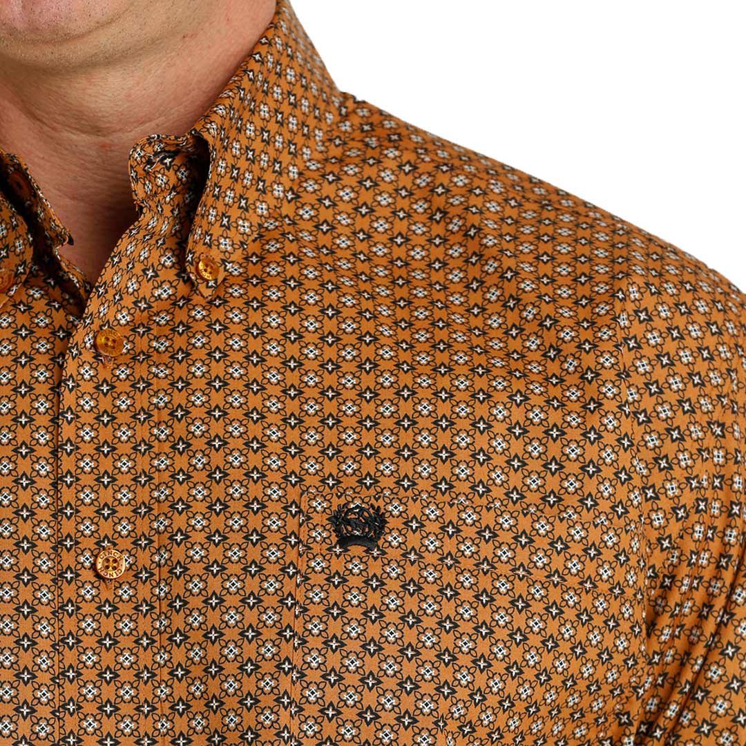 Cinch Men's Diamond Print Button-Down Shirt