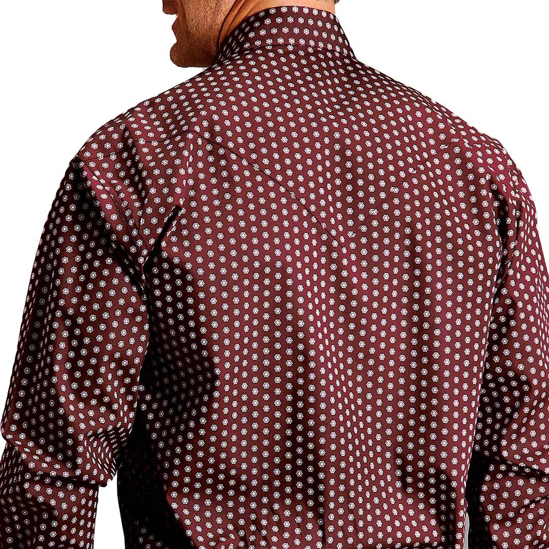 Stetson Men's Hexagon Print Snap Shirt