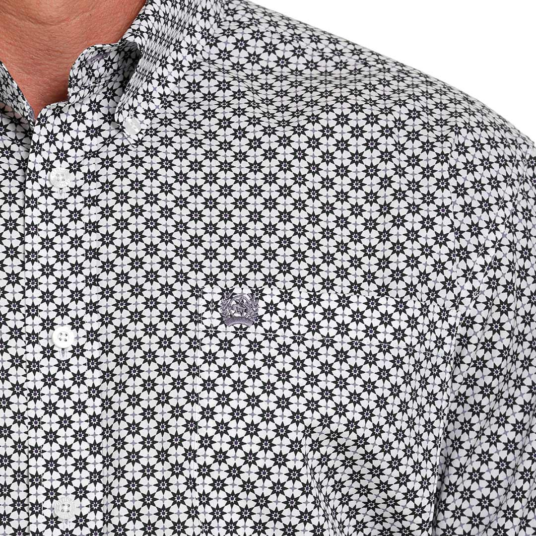 Cinch Men's Geometric Sun Print Button-Down Shirt