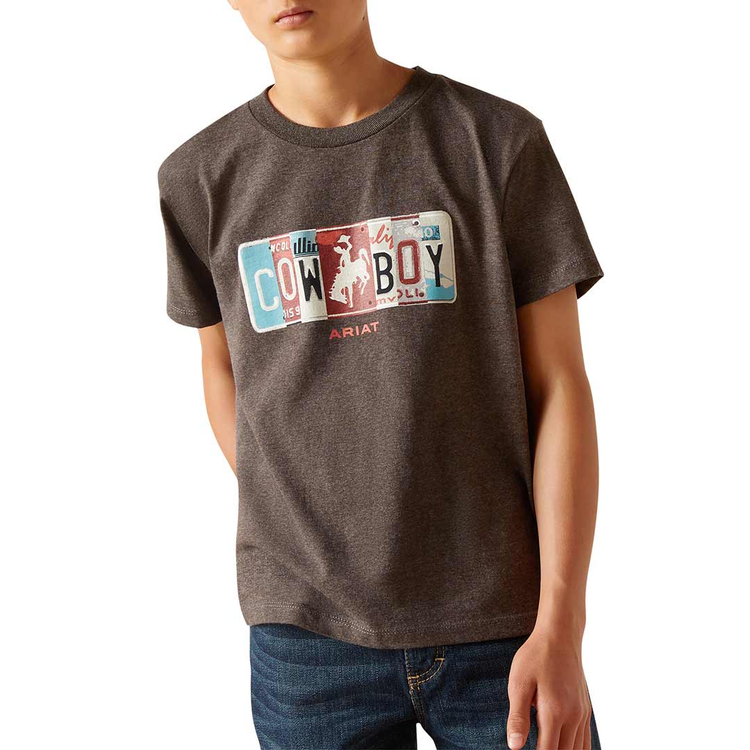 Ariat Boys' License Plate Cowboy T-Shirt